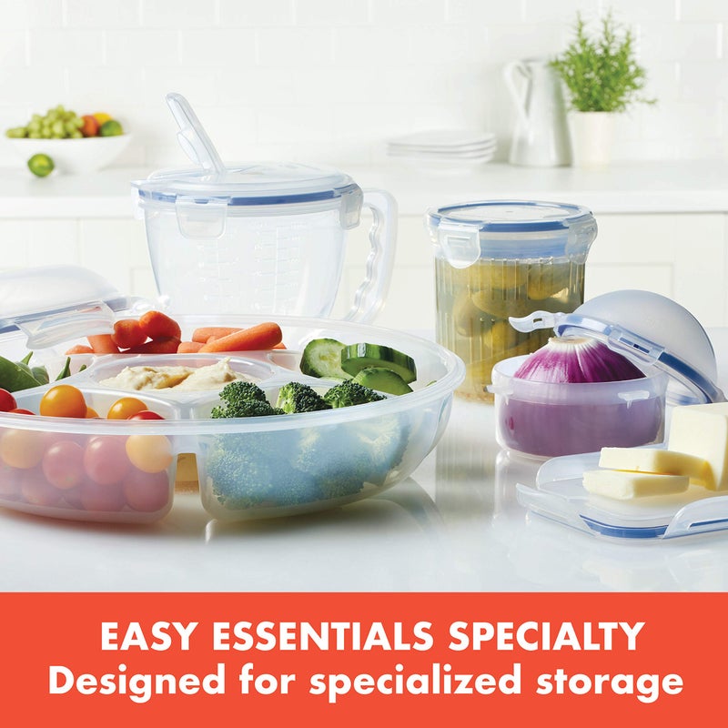 LOCK & LOCK LocknLock Easy Essentials Food Storage lids/Airtight containers  BPA Free  Butter-25 oz  Clear - Image 4