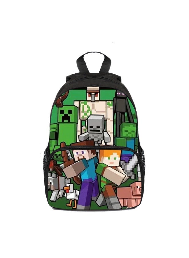 Minecraft backpack schoolbags for teenagers and primary school students men and women leisure sports backpacks - Image 1