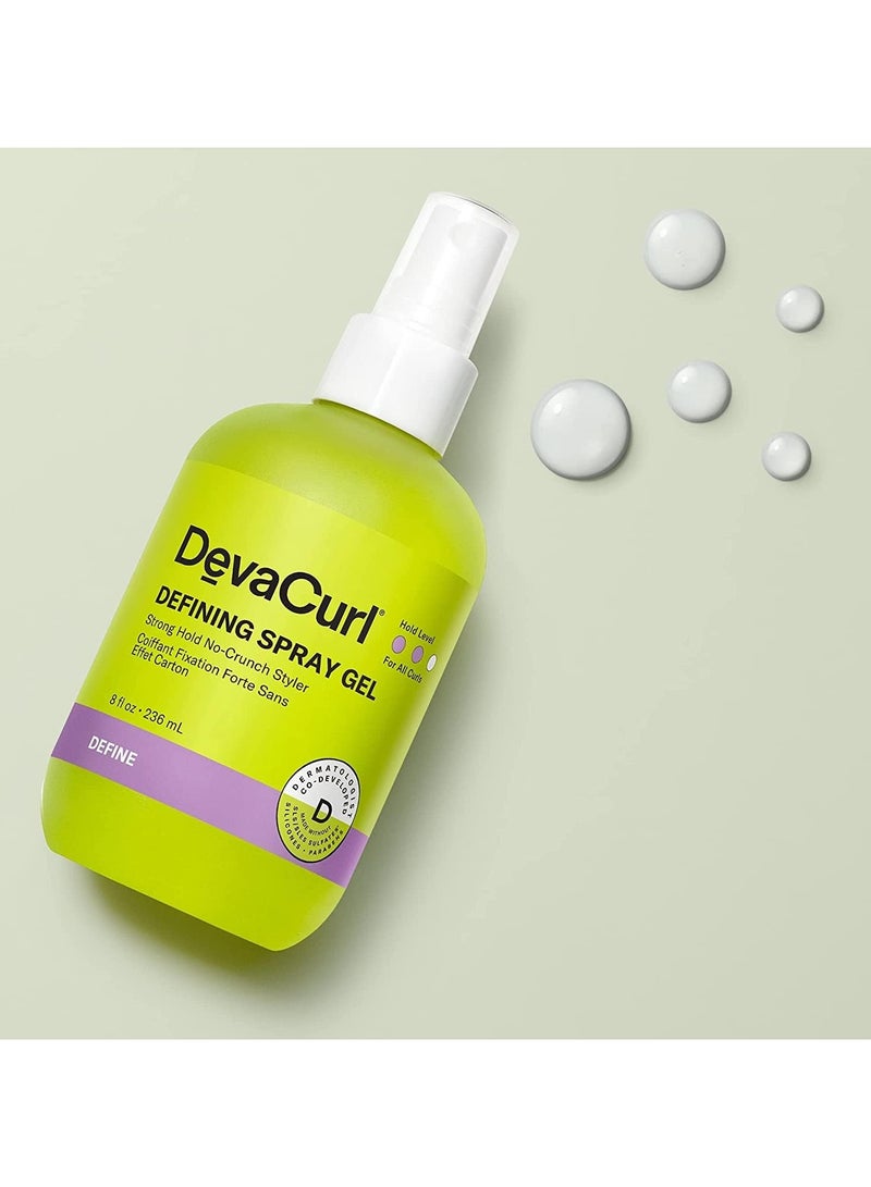 DevaCurl Defining Spray Gel Strong Hold No-Crunch Styler, Bright Breeze, 8 Fl Oz - Image 2