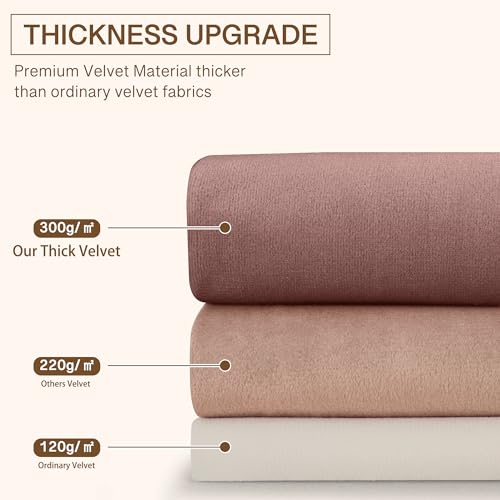 StangH Christmas Red Velvet Curtains 96-inch - Heavy-Duty Large Window Room Darkening Privacy Enhancing Panels for Home Theater/Film Room/Stage, Red, 52 x 96 inches, 2 Panels - Image 5