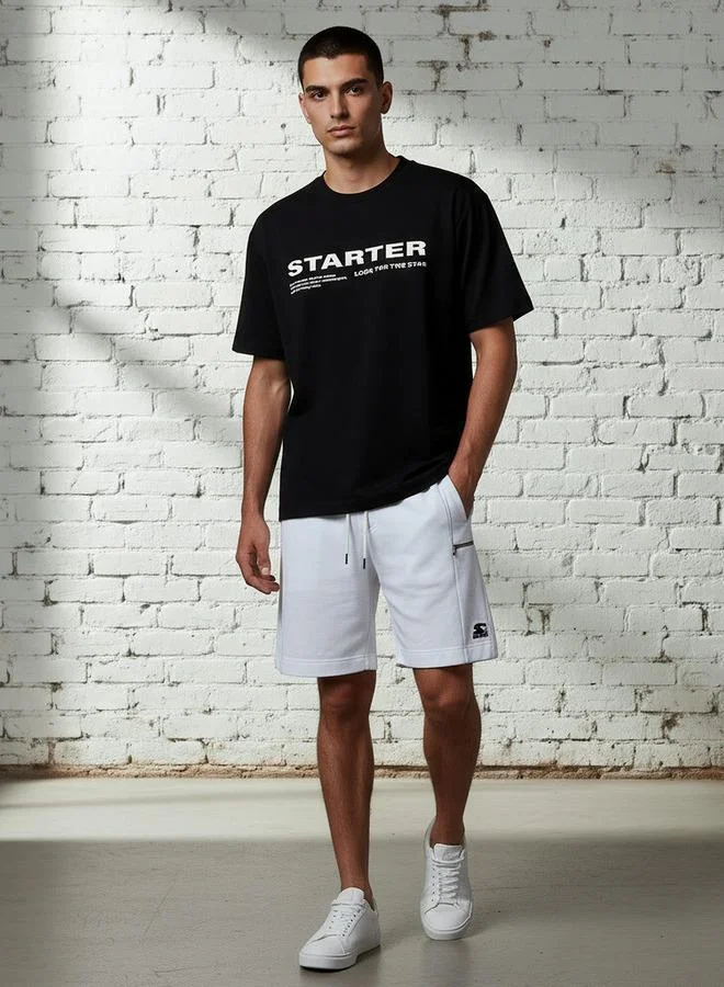 Starter Starter Men Regular Fit Round Neck Short Sleeves Printed T-shirt