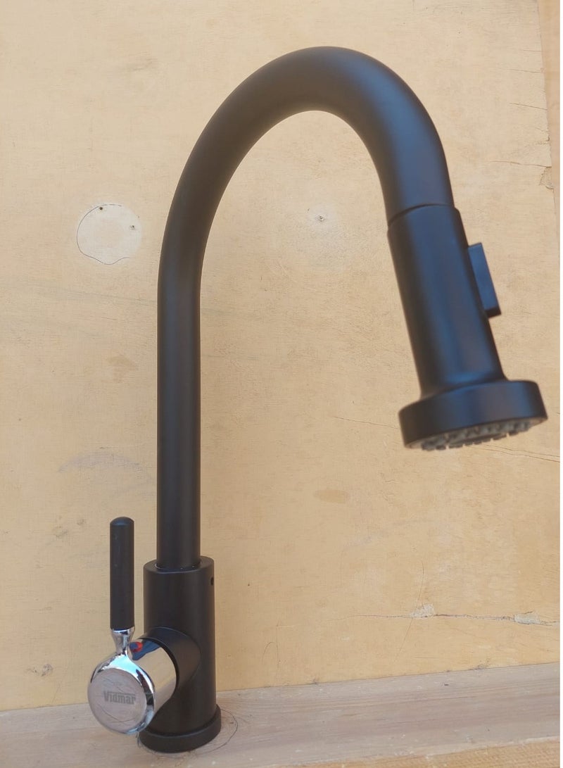 100% خلاط مطبخ سحب الفولاذ المقاوم للصدأ منفذ مزدوج للخلاط الماء البارد والساخن كود - Image 5