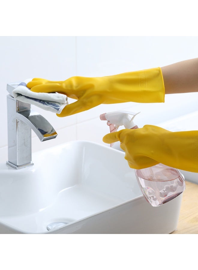 Kitchen Gloves, Reusable Dishwashing Gloves, 3 Pairs Natural Rubber Gloves with Non-Slip Grip for Household Chores - Image 5