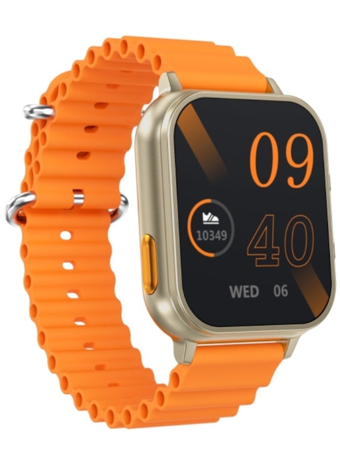 AROAQ N22 1.96 inch Color Screen  2 in 1 Smart Watch And TWS Headphone,Support Heart Rate Monitoring / Blood Pressure Monitoring / Blood Oxygen Monitoring(ORANGE)  - Image 2