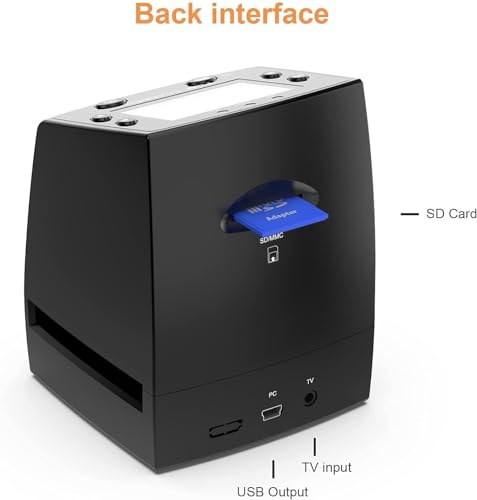 DigitConvert 135 Film Negative Scanner Slide Viewer, Converts 35mm Film Negatives & Slides to Digital JPEG Images, 2.4 LCD Screen, with Quick Slide Holder - Image 5