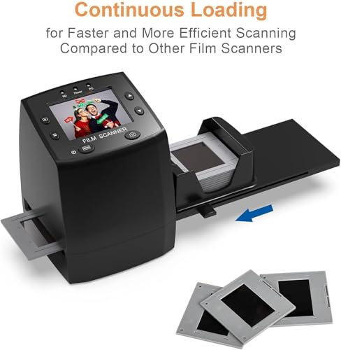 DigitConvert 135 Film Negative Scanner Slide Viewer, Converts 35mm Film Negatives & Slides to Digital JPEG Images, 2.4 LCD Screen, with Quick Slide Holder - Image 3