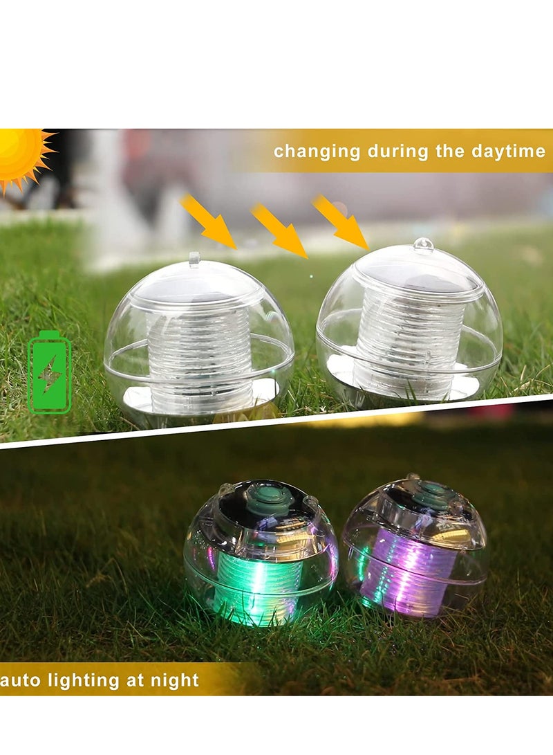 SYOSI Solar Floating Pool Lights Powered LED Night Light Waterproof Pond Lights with Color Changing Light Balls for Swimming Pool Pond Fountain Garden Party Home Decor - Image 2