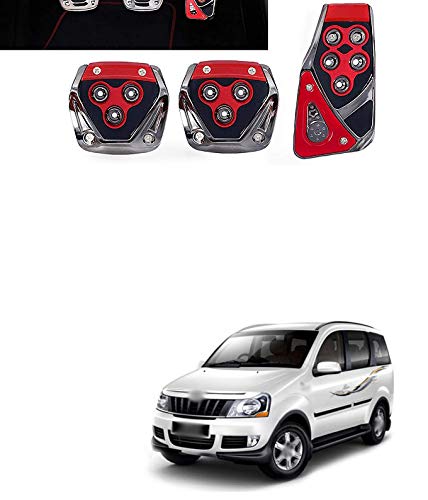 PRIKNIK Anti-Skid Car Pedals(Manual Shift) 3 Pcs Sports kit Pad Covers Set Compatible with X-ylo - Image 4