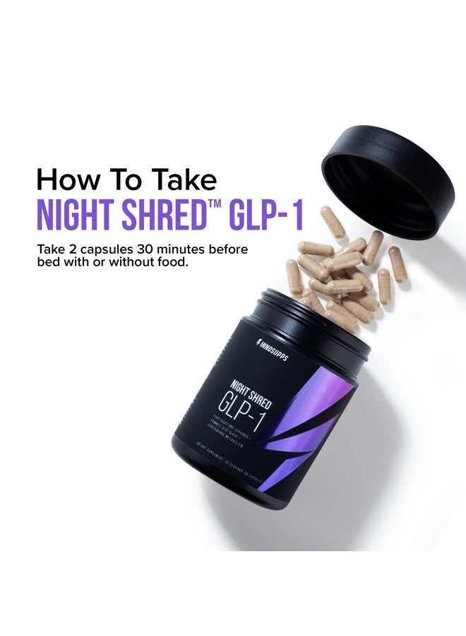 InnoSupps Night Shred™ GLP-1 | Nighttime Fat-Burner + Sleep Support | Appetite, Metabolism & Stress Support | Akkermansia + Ashwagandha | 60 Capsules. 30 Servings. - Image 2