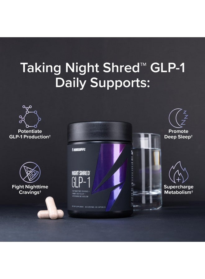 InnoSupps Night Shred™ GLP-1 | Nighttime Fat-Burner + Sleep Support | Appetite, Metabolism & Stress Support | Akkermansia + Ashwagandha | 60 Capsules. 30 Servings. - Image 3