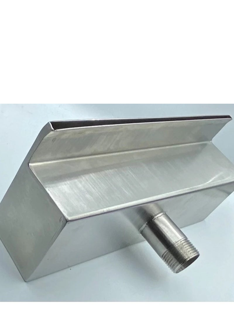 Radiant Stainless Steel Wall Mounted Waterfall Spout - Closed  - Image 4