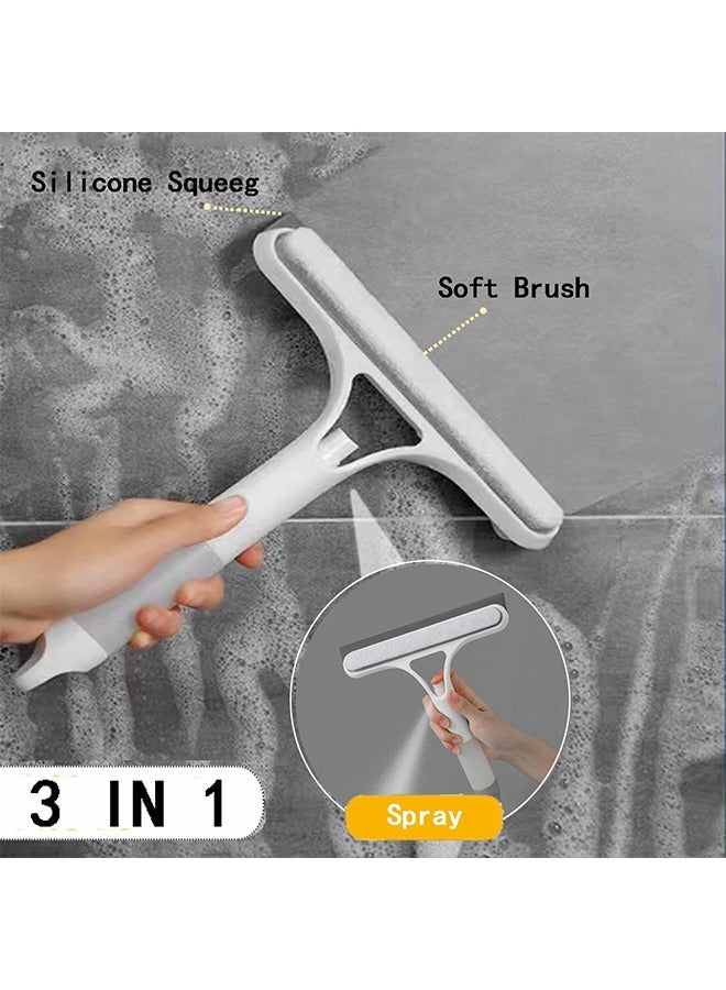 meayul 3 in 1 Window Cleaning Tool, Window Squeegee Cleaner with Spray Window Wiper, Shower Squeegee Set, Window Glass Squeegee Brush for Car Bathroom Kitchen - Image 2