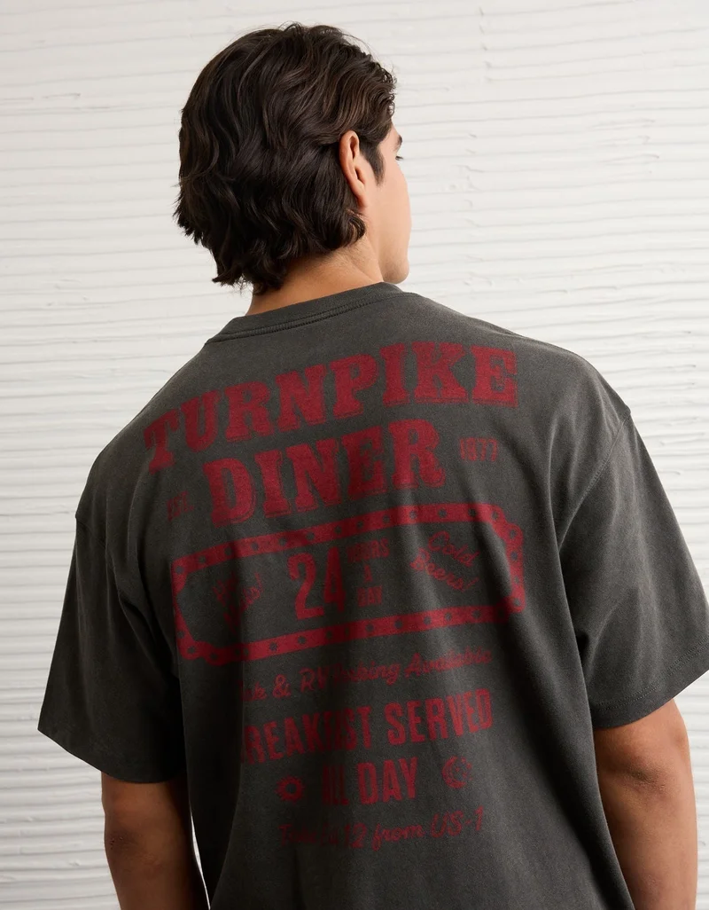 American Eagle AE Boxy Destination Graphic T-Shirt