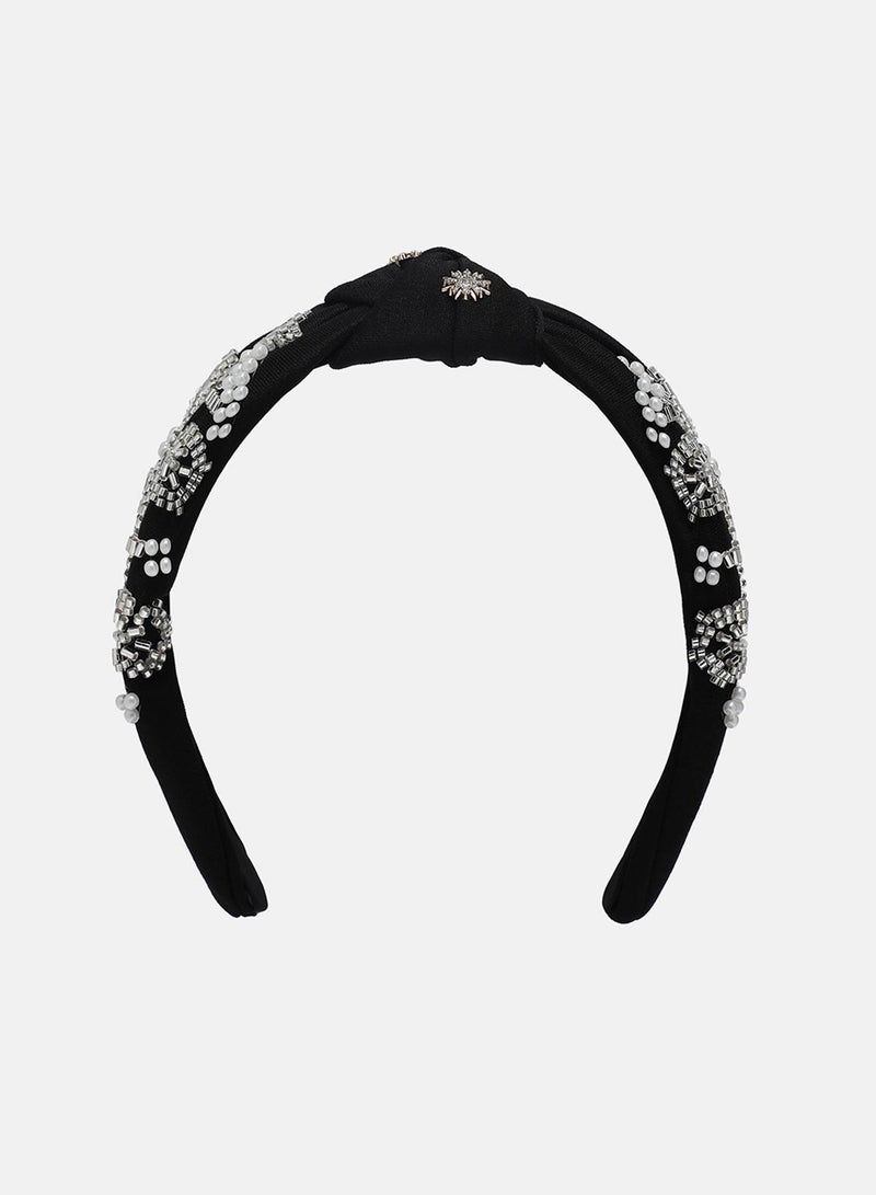 SOHI The Embellished Knot Hairband - Image 2