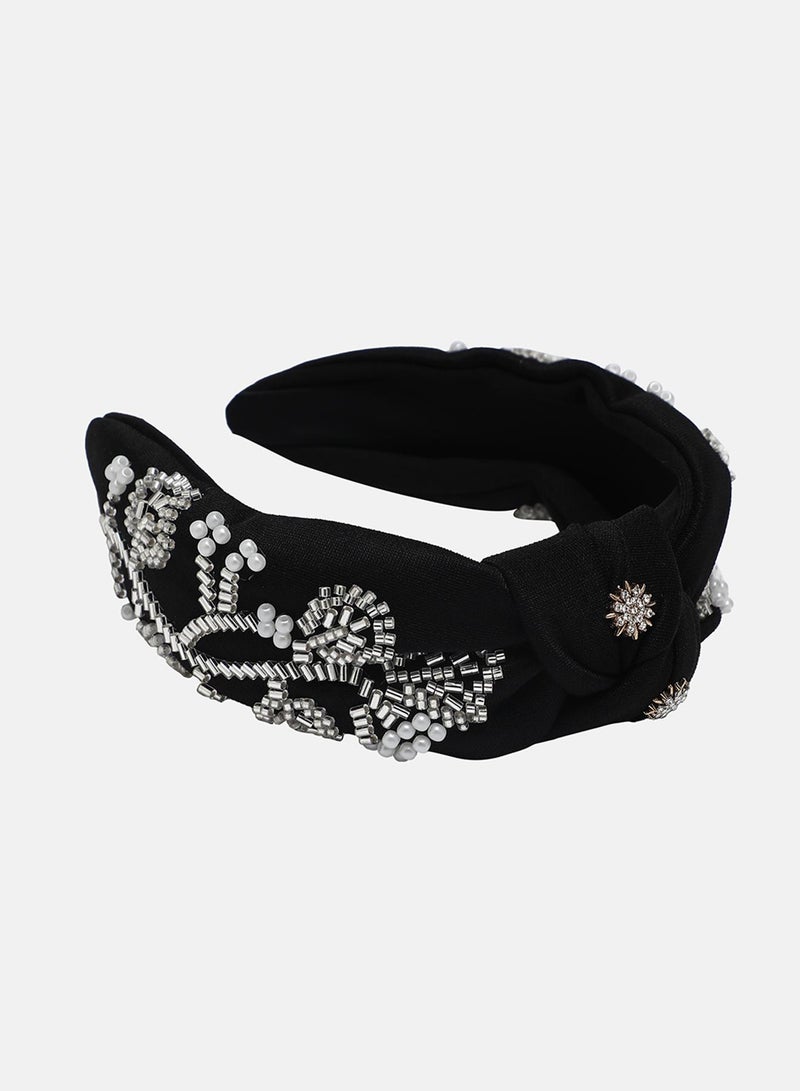 SOHI The Embellished Knot Hairband - Image 5