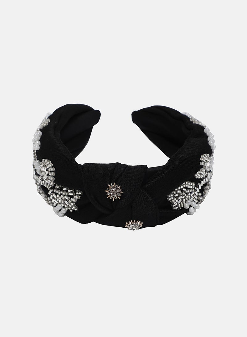 SOHI The Embellished Knot Hairband - Image 4