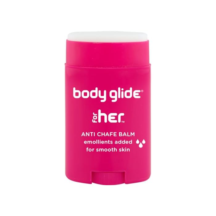 Body Glide For Her Anti Chafe Balm | Chafing stick with added emollients | Great for dry, sensitive skin and/or sensitive areas | Use on chest, bra, butt, groin, arm, and thigh chafing | 1.5oz