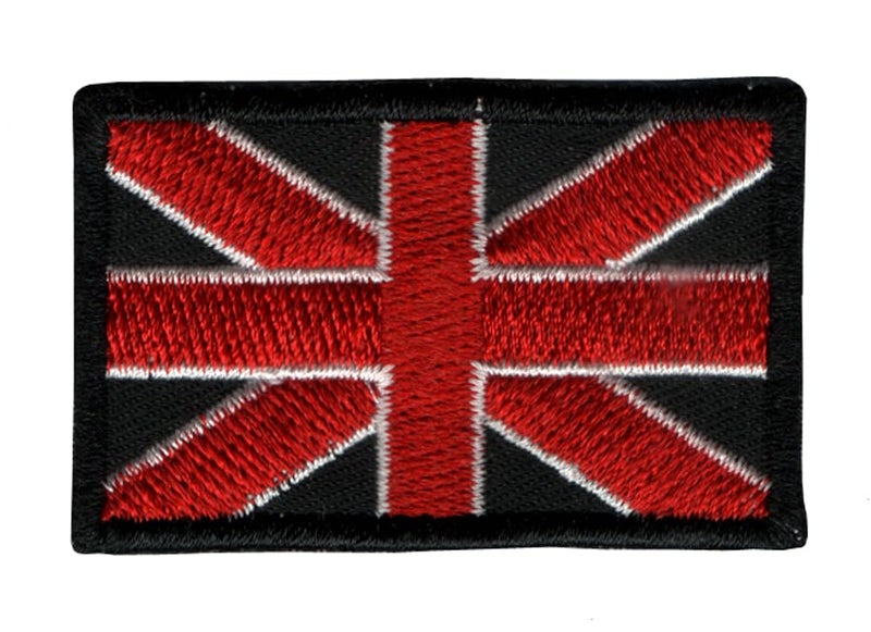 Generic Great Britain (G.B.) Flag Applique Embroidered Sew-on Patch ; Size Small: 4.7cm x 3cm for Jackets, Bags, Caps, T-Shirts, Jeans, Outdoor Clothing (1 Piece). (Code: SBX-105) - Image 1