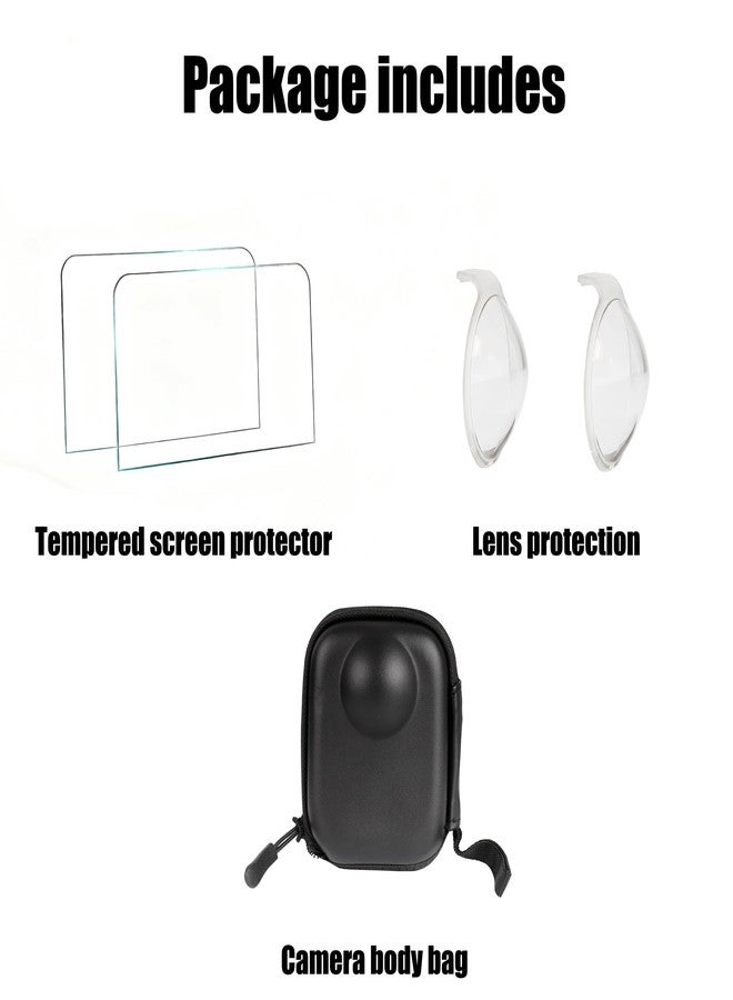 PellKing Lens Guards for DJI Osmo 360,Lens Protector with Camera Case and Screen Protector Accessories Kit for DJI Osmo 360 Panorama Camera - Image 5