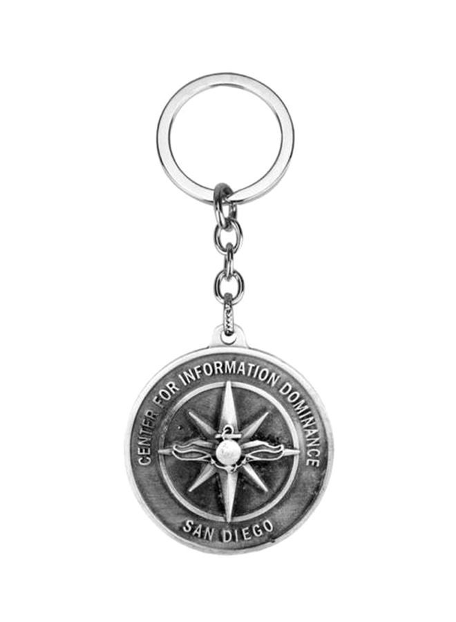 NIBEMINENT Vintage Compass Alloy Metal Key Chain
