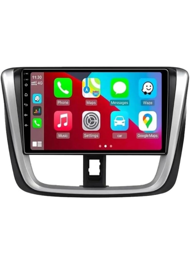 Vierex - Android Car Stereo For Toyota Yaris Vios 2016 2017 With Apple Carplay Android Auto Wireless WiFi 4GB RAM 32GB ROM DSP Yaris Radio Bluetooth HD Camera Included - Image 1