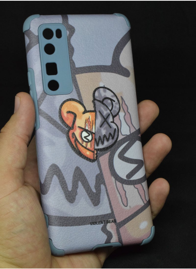 بورتوني جراب واقٍ لهاتف Nova 7 Pro من السيليكون الناعم الخفيف الوزن المقاوم للخدش مع Huawei Nova 7 Pro  - Image 4