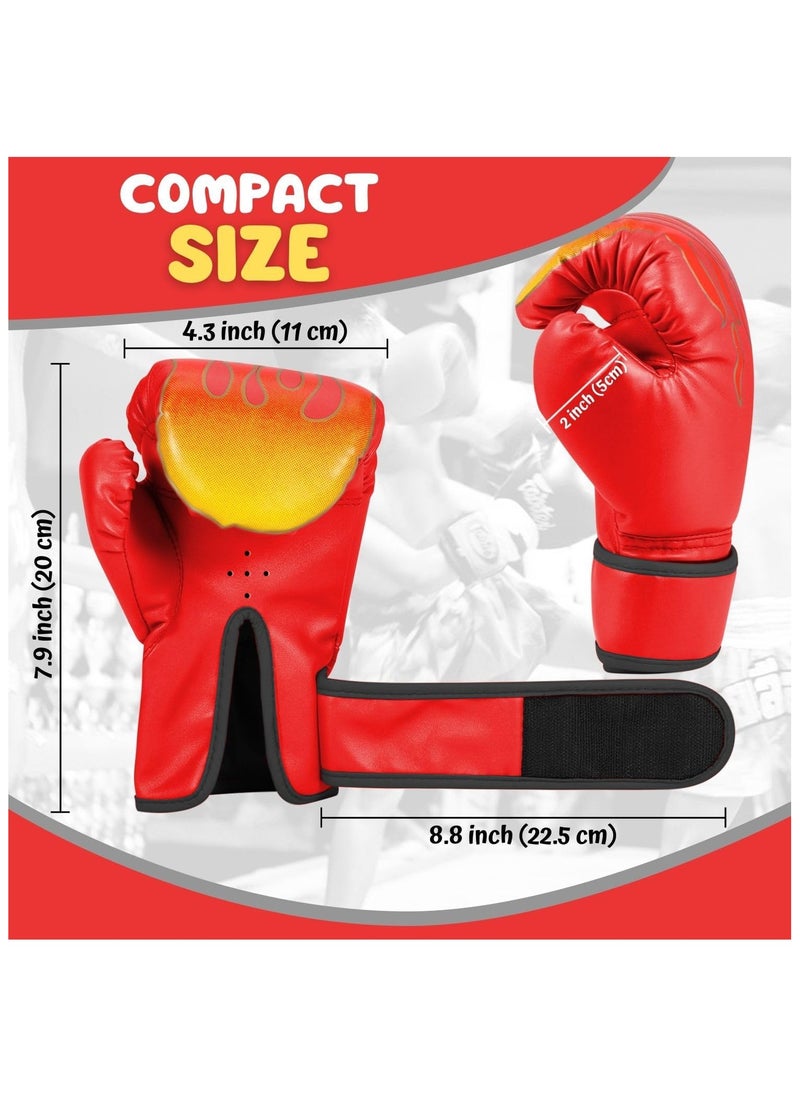 Folanry Kid Boxing Gloves for 3-10 Ages, 6 Oz Heavy Bag Children Boxing Gloves, Professional Training Sparring Gloves,Breathable Punching Gloves for Boxing, Karate, Kickboxing, Muay Thai Training  - Image 5