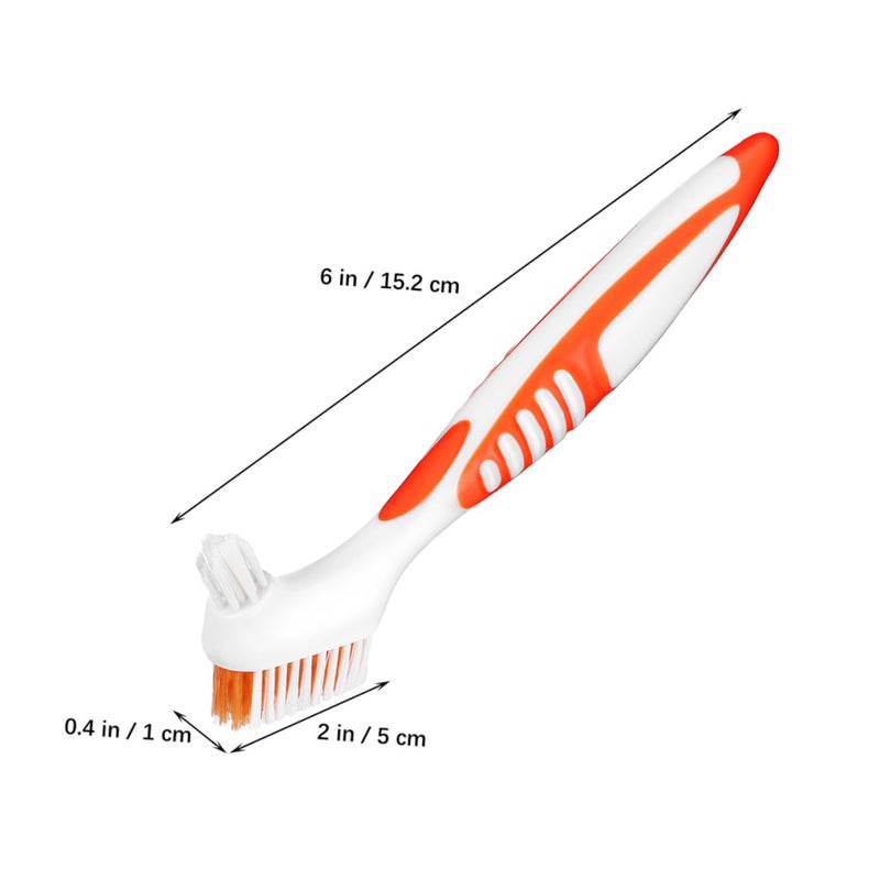 Mobestech 8pcs Double-Sided Brush Portable Cleaning Toothbrushes for Dentures and Compact for Easy Carrying - Image 2