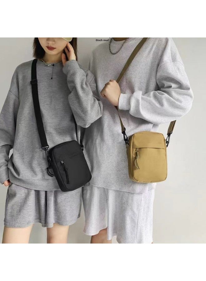 Boys Mori Small Satchel Ins Shoulder Bag Men's Sports Leisure Small Backpack Women's Simple Crossbody Bag Wholesale-Color:Black - Image 3