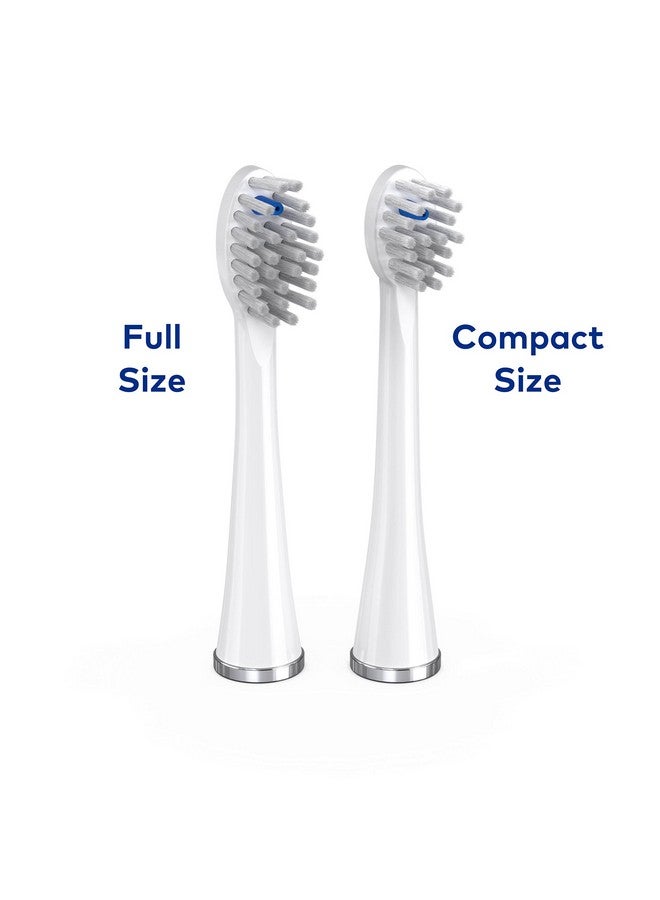 Waterpik Waterpik Genuine Full Size Replacement Brush Heads With Covers for Sonic-Fusion Flossing Toothbrush SFFB-2EW, 2 Count White  - Image 4