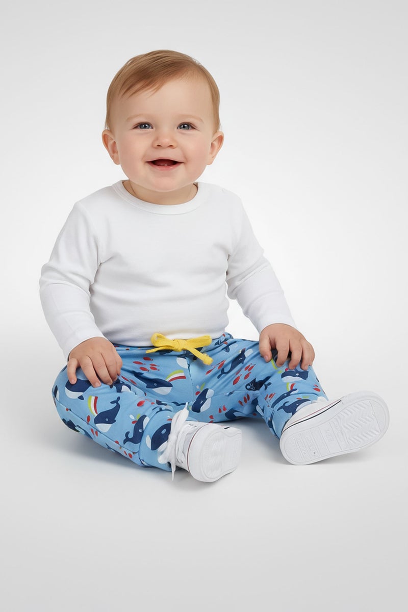 Hamleys Toddlers Boy Allover Print Jogger Pants, Multicolor - Image 1