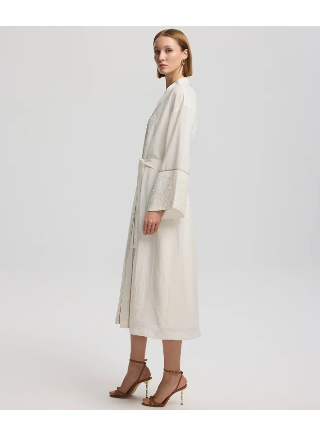 Ipekyol Regular Fit Midi Dress With Contrast Piping