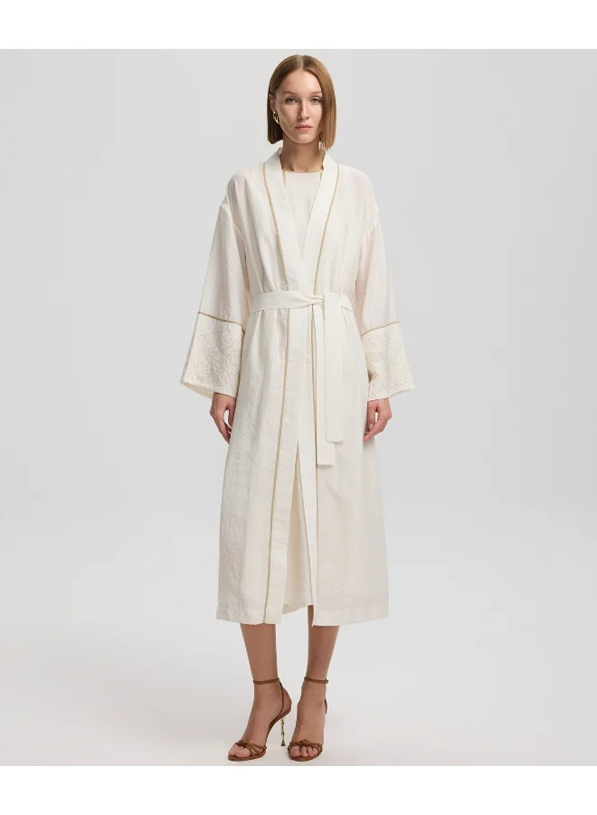 Ipekyol Regular Fit Midi Dress With Contrast Piping