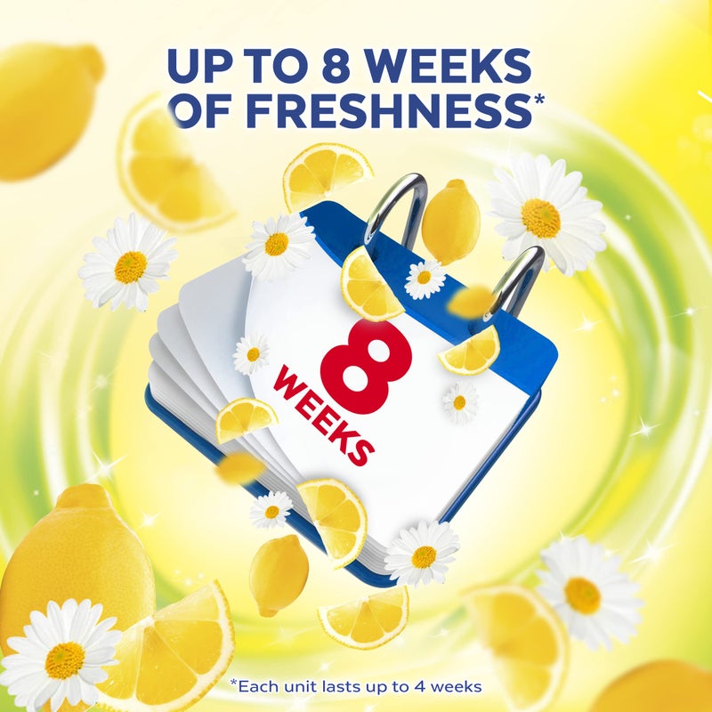 Lysol Automatic In-The-Bowl Toilet Cleaner, Cleans and Freshens Toilet Bowl, Lemon Breeze Scent (Pack of 2) - Image 3