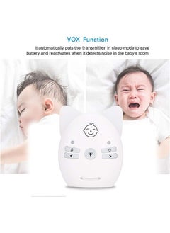 Arabest Wireless Audio Baby Monitor Two-way Talk Back Long Range Transmission VOX Mode Night Light Music Play Volume Adjustment Dual Power Supply  - Image 3
