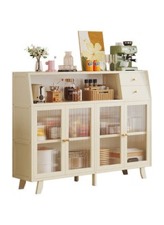 KLNAMAEAAN Modern Wooden Storage Kitchen Cabinet with Shelves for Living Room & Kitchen  - Image 1