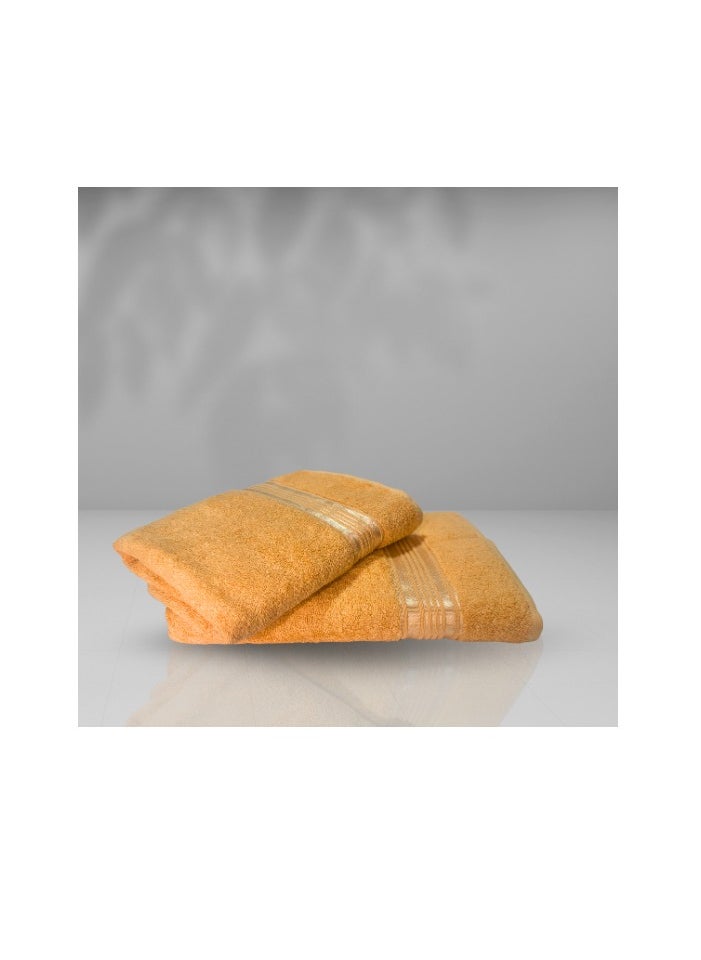 HAMMAM Silk bord towel 100% cotton from Hammam home color orange 