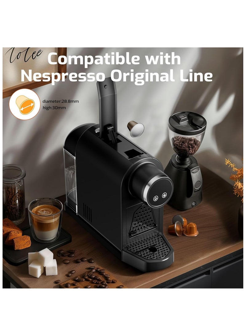 Capsule Coffee Machine for Nespresso Original, 19Bar Coffee Maker 2 Brew Sizes, Espresso Machine with 850ML Detachable Water Tank Easy Brew latte, Cappuccino and More, One Touch System  - Image 4