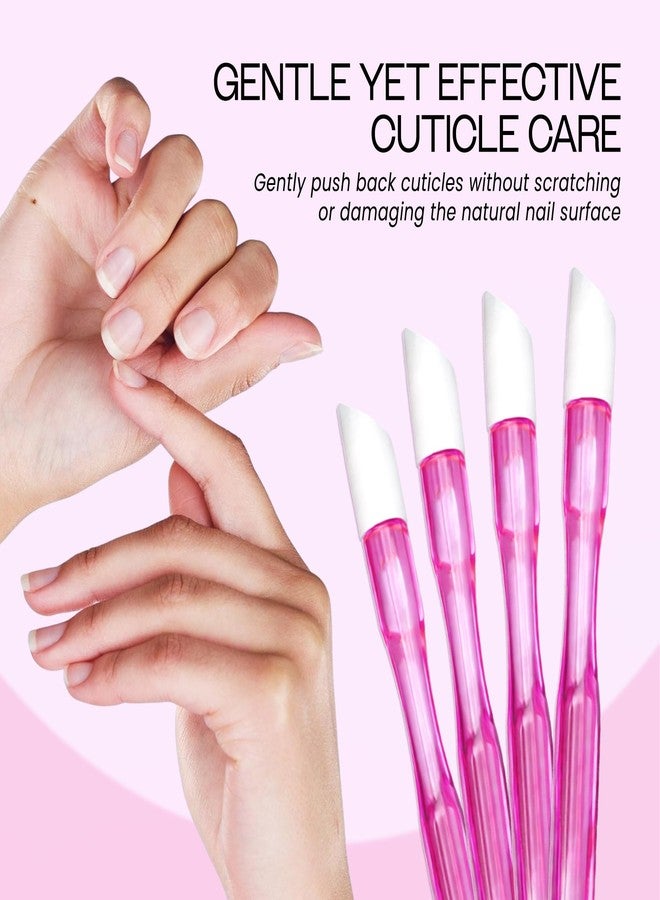 Pana® USA (10pcs in a Pack) *Long Style* Plastic Cuticle Pusher Hard Rubber Tipped Nail Art Tool Cleaner Remover - Image 4