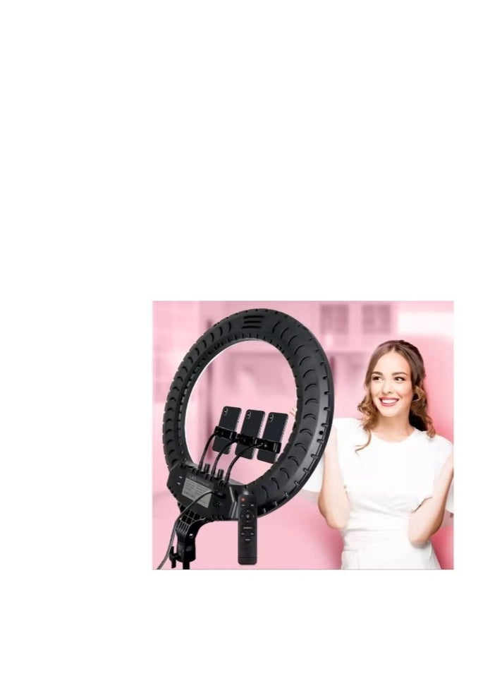Generic - Ring Light RL-14 Selfie Ring Light Led Lamp with Remote and Tripod Stand for TikTok Snapchat Youtube Online Streaming 14 Inch - Image 1