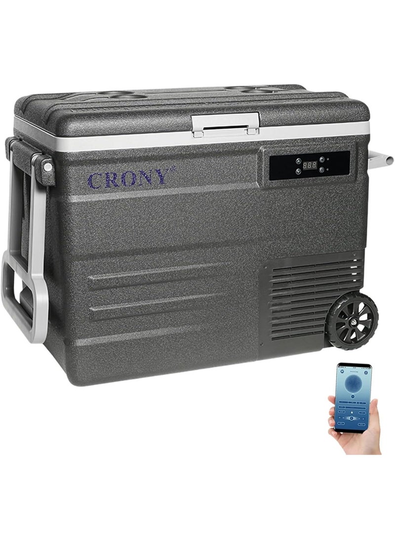 CRONY Car Refrigerator 55L U55 Portable Car Refrigerator -20°C Freezing LED Control Dual Power Wheeled Design - Image 2