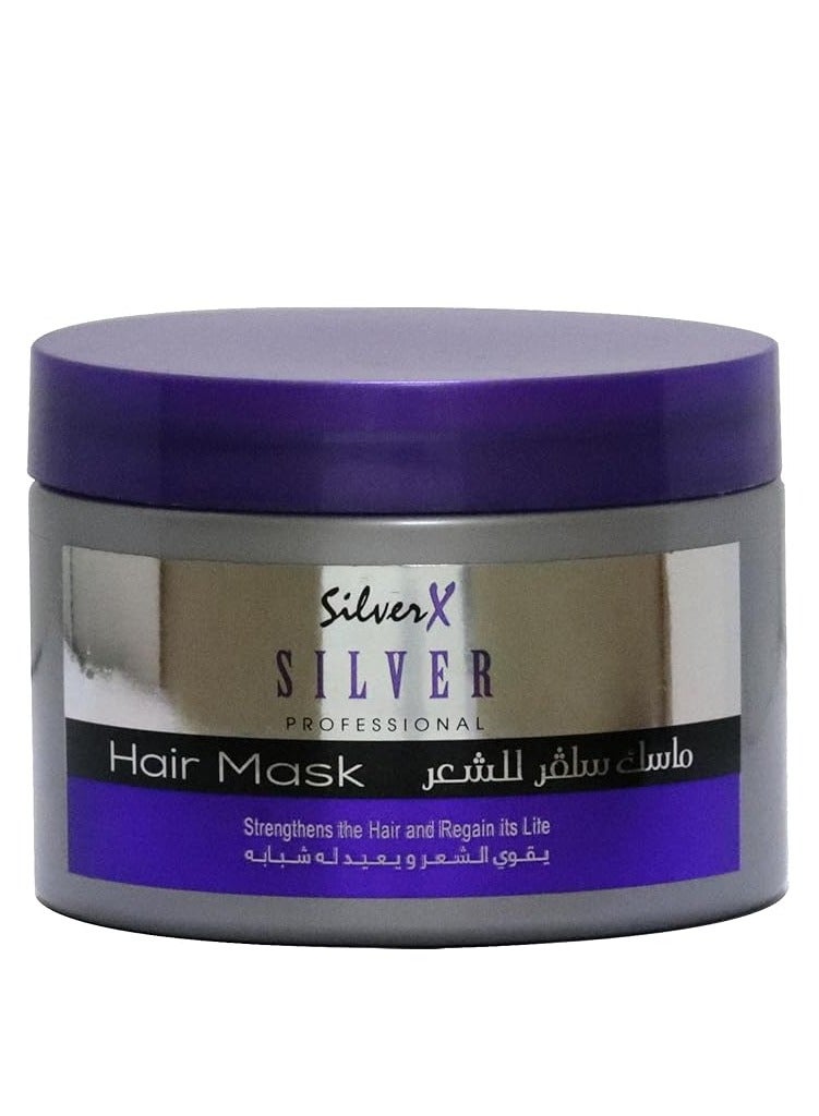 Silver X Silver Professional Hair Mask Treatment for Strengthen the Hair and Regain It's Life 300ml - Image 1