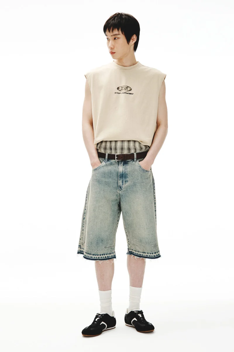 H&M Loose Fit Printed cotton vest top