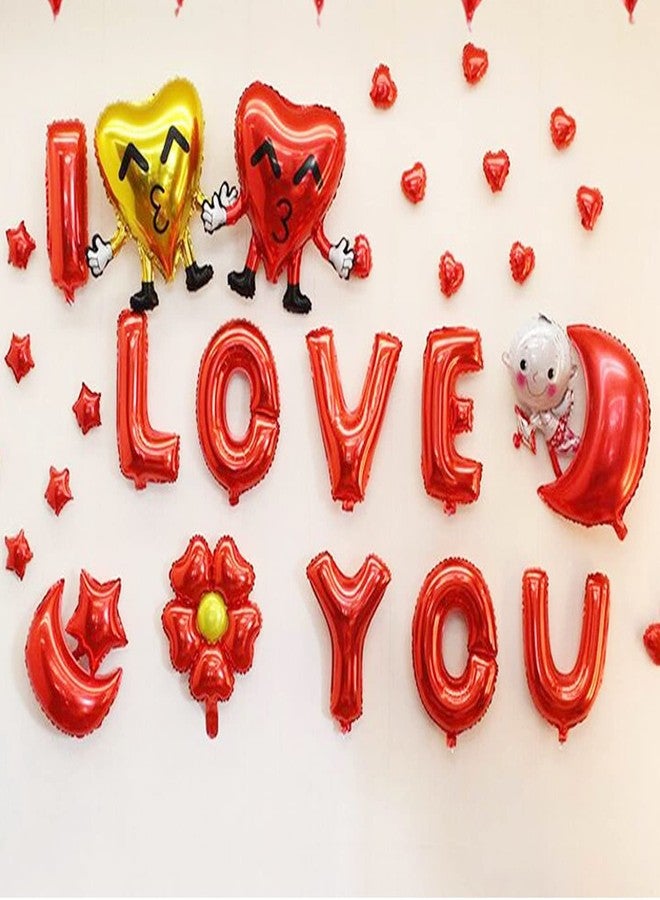 Soochat I Love You Balloon Love Balloons Valentine's Day Balloons Special Night Engagement Wedding Anniversary Decorations - Image 3