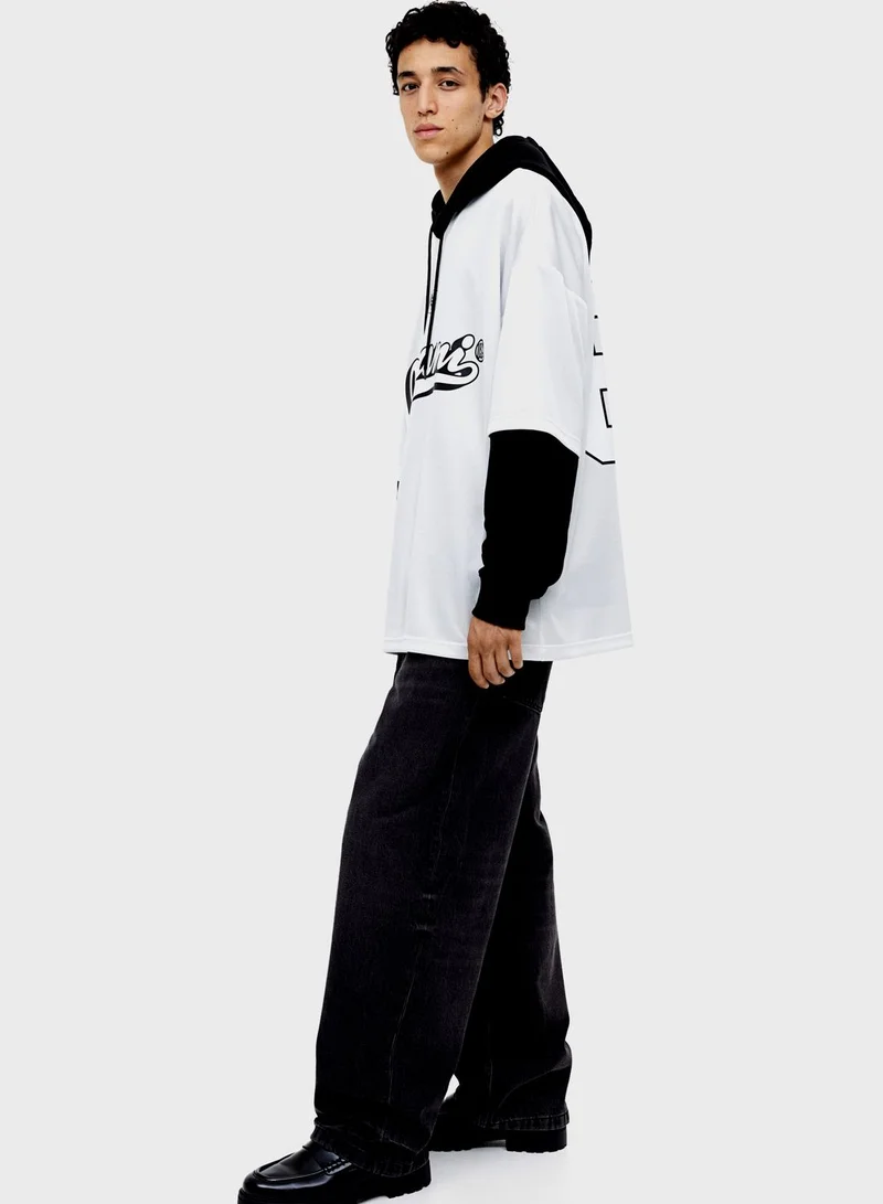 H&M Rinse Wash Relaxed Fit Jeans