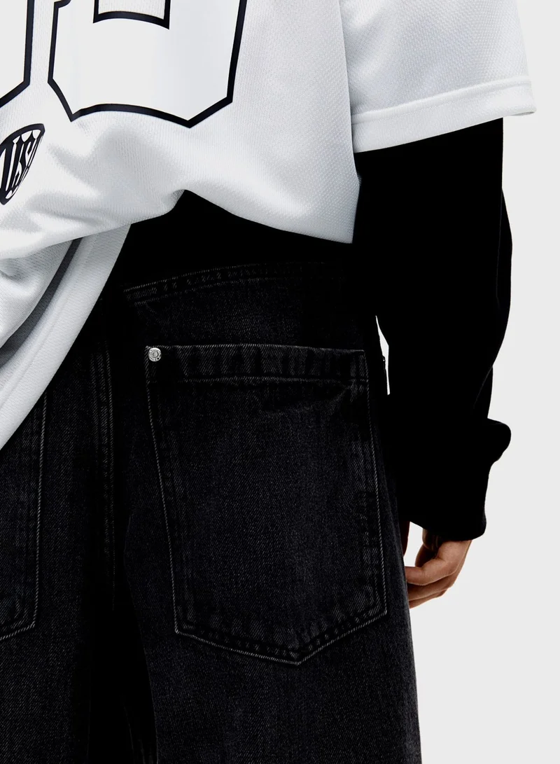 H&M Rinse Wash Relaxed Fit Jeans
