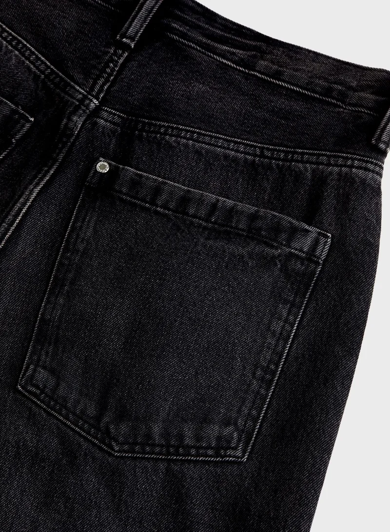 H&M Rinse Wash Relaxed Fit Jeans