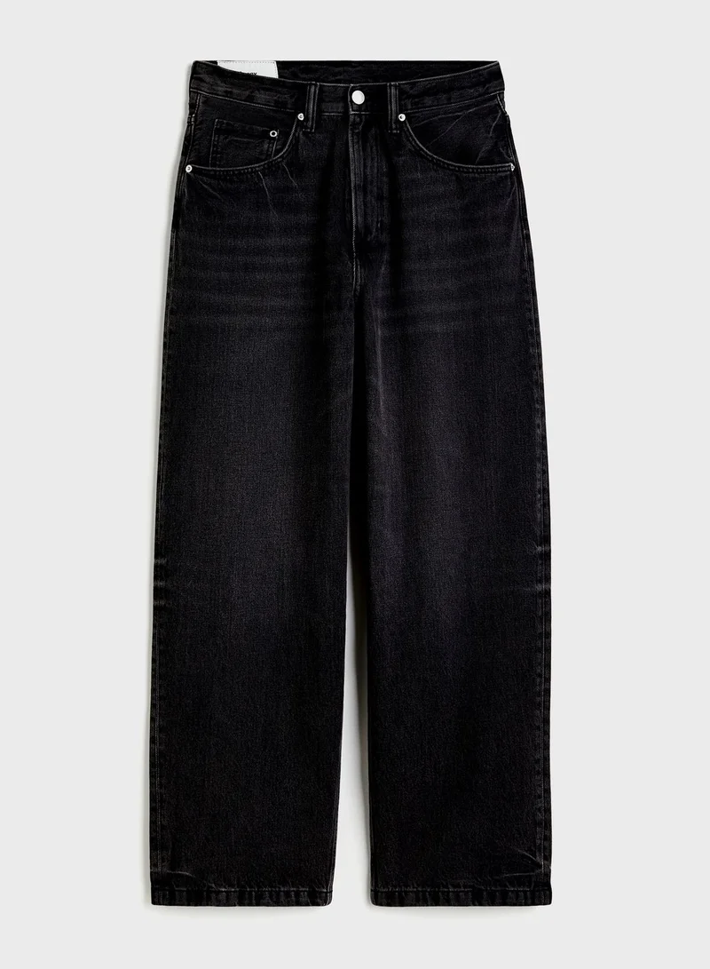 H&M Rinse Wash Relaxed Fit Jeans