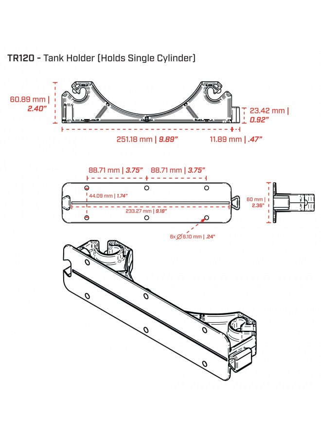 XS Scuba Scuba Tank Holder - Image 4