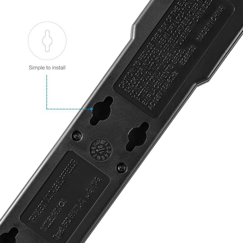 KMC 6-Outlet Surge Protector Power Strip 6 Pack - Image 3